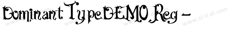 DominantTypeDEMO Reg字体转换